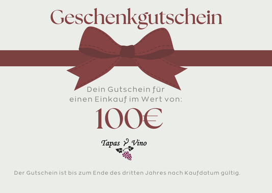 Tapas y Vino Geschenkgutschein