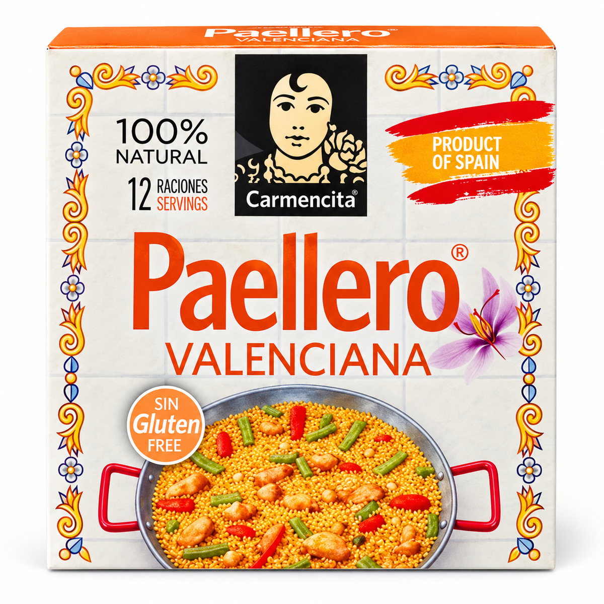 Carmencita Paellero Valenciana – Paella Gewürz mit Safran 12 g (3 × 4 g)