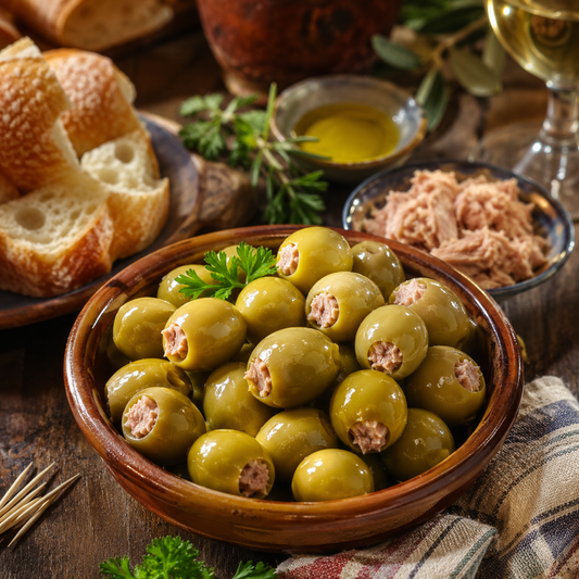 El Faro grüne Oliven mit Thunfischfüllung, 350 g