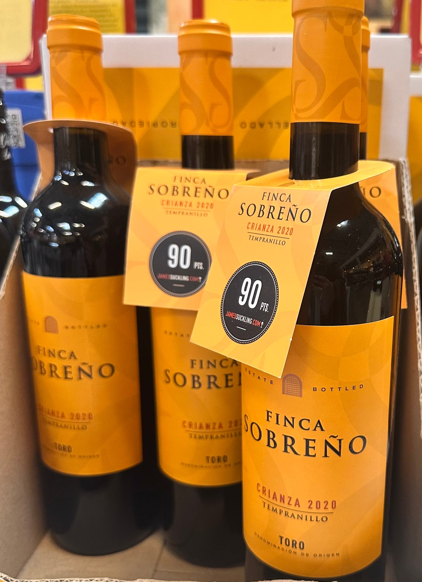 Vino tinto Finca Sobreno Crianza Tempranillo, 2020 0,75l 14,5% Alc.