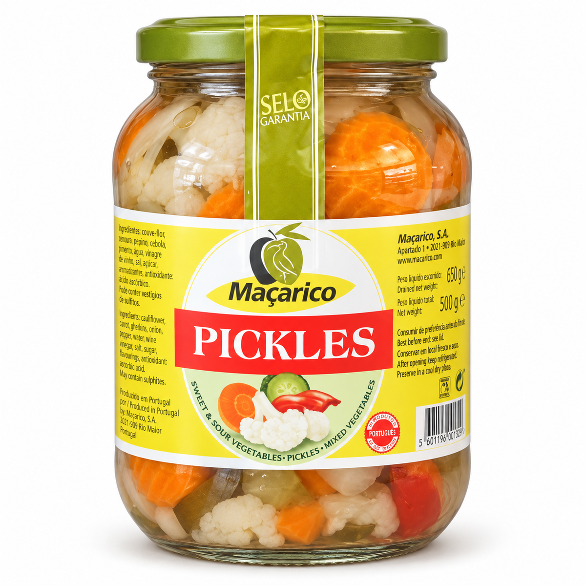 Maçarico Pickles im Glas, 850g/500g