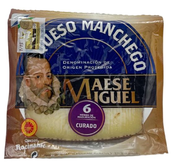Queso Manchego Rocinante - 6 meses de maduración, 200g