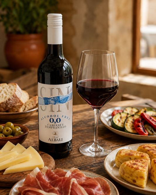Viña Albali SIN 0,0% Cabernet Tempranillo – alkoholfreier Rotwein, 0,75l