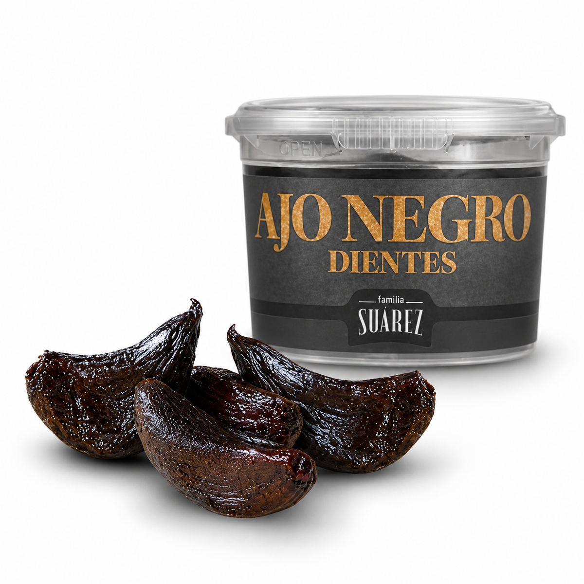 SUAREZ Dientes de ajo negro pelados, 65g