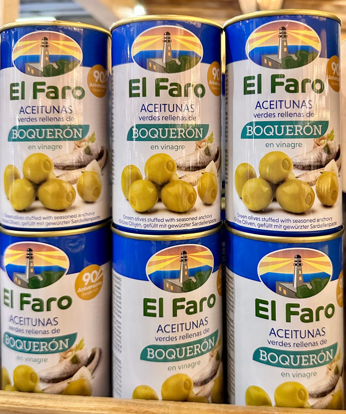 El Faro Oliven gefüllt mit Boqueron - Sardellen, 350g