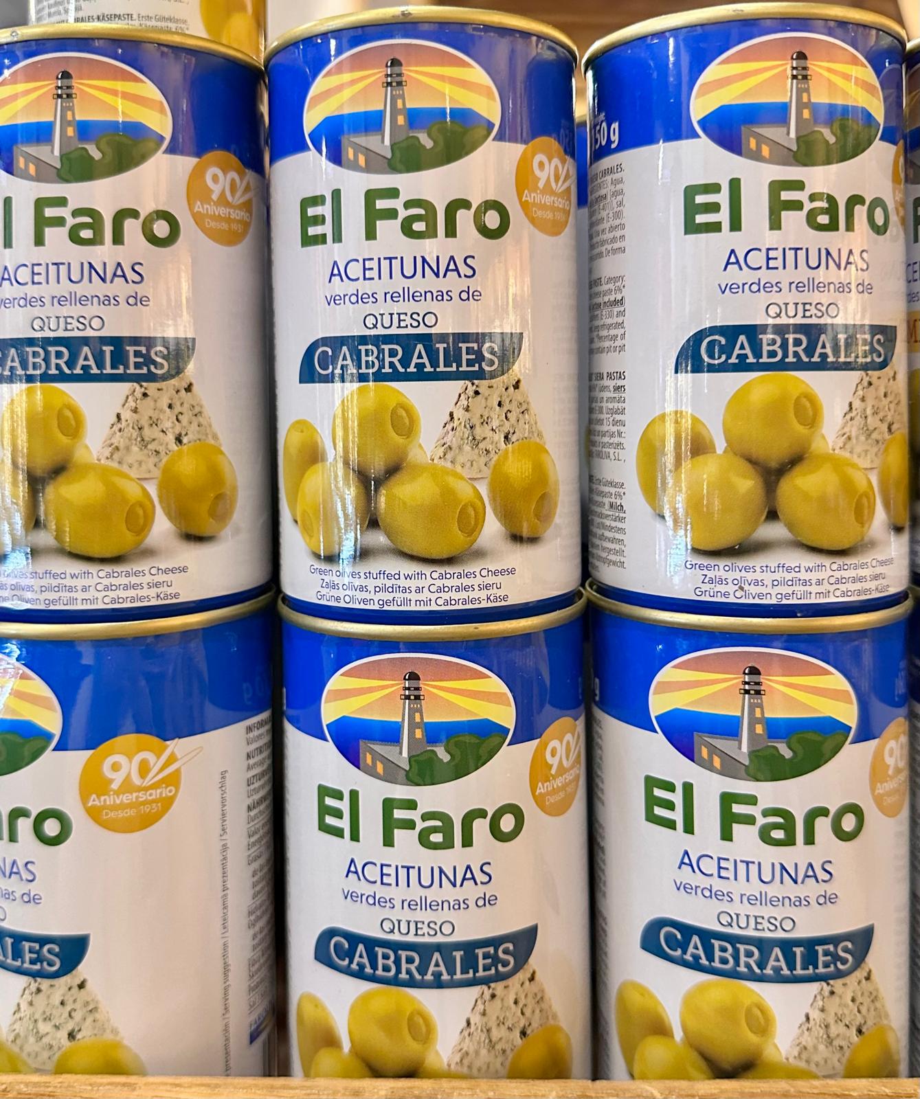 El Faro-Oliven gefüllt mit Blauschimmelkäse, 350g