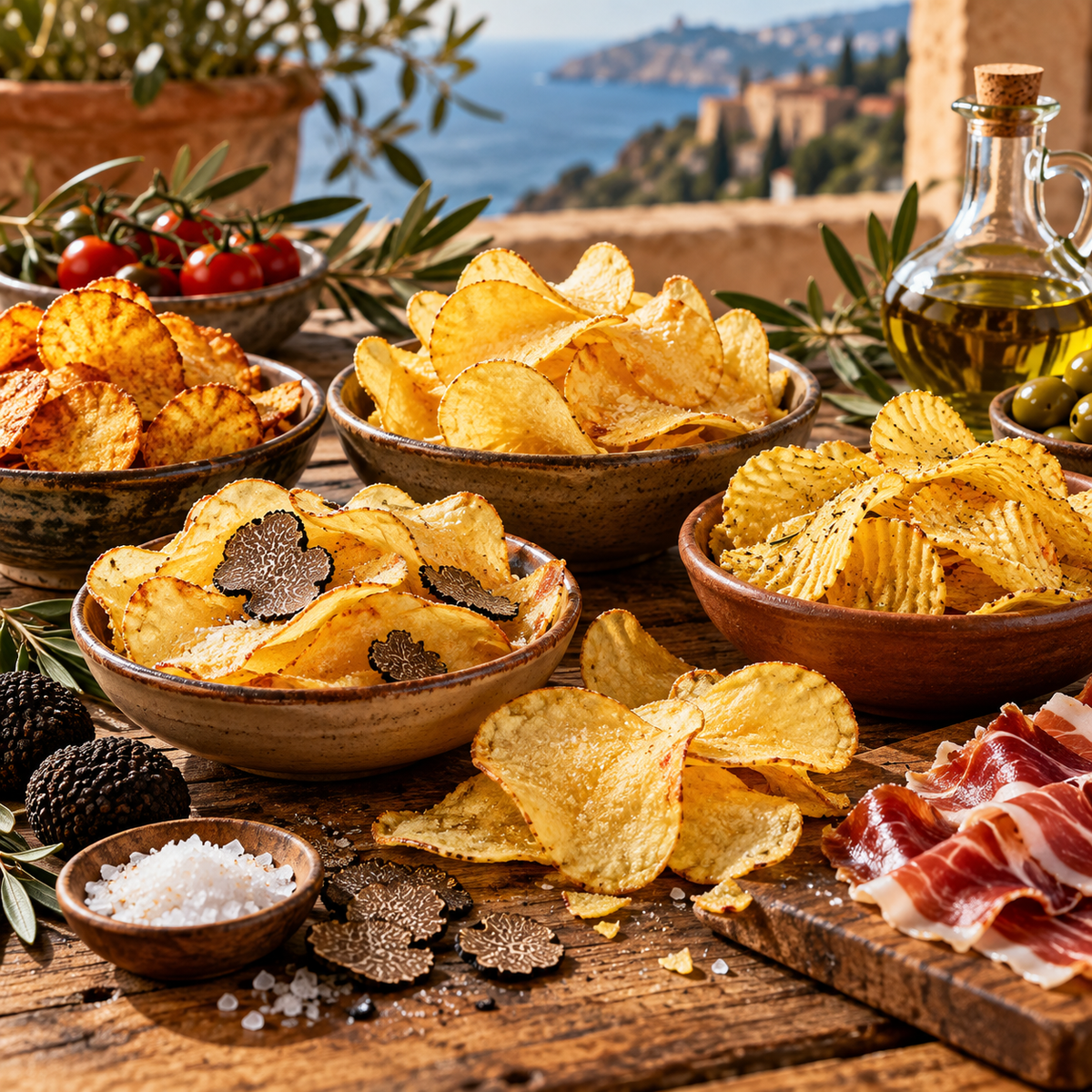 Spanische Kartoffelchips