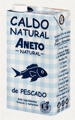 Aneto Natural Caldo de Olla - de Pescado, 1LT