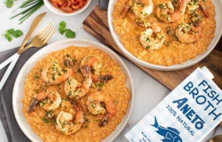 Aneto Natural Caldo de Olla - de Pescado, 1LT