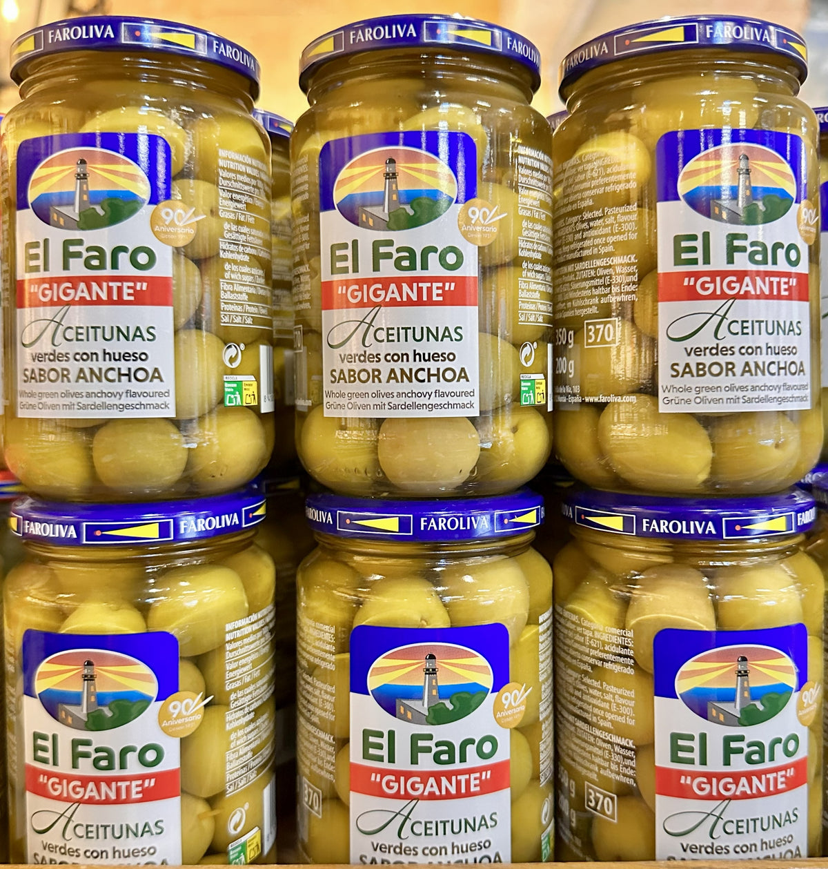 El Faro Gigante Oliven mit Sardellengeschmack – 350 g