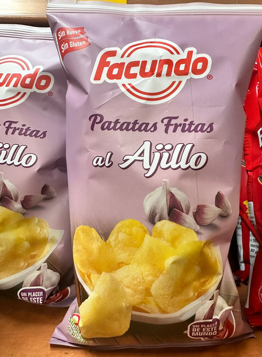 FACUNDO patatas chips "al ajillo" al ajillo - 55gr
