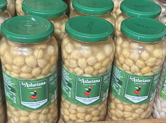 Garbanzos La Asturiana cocidos en tarro (570g) 