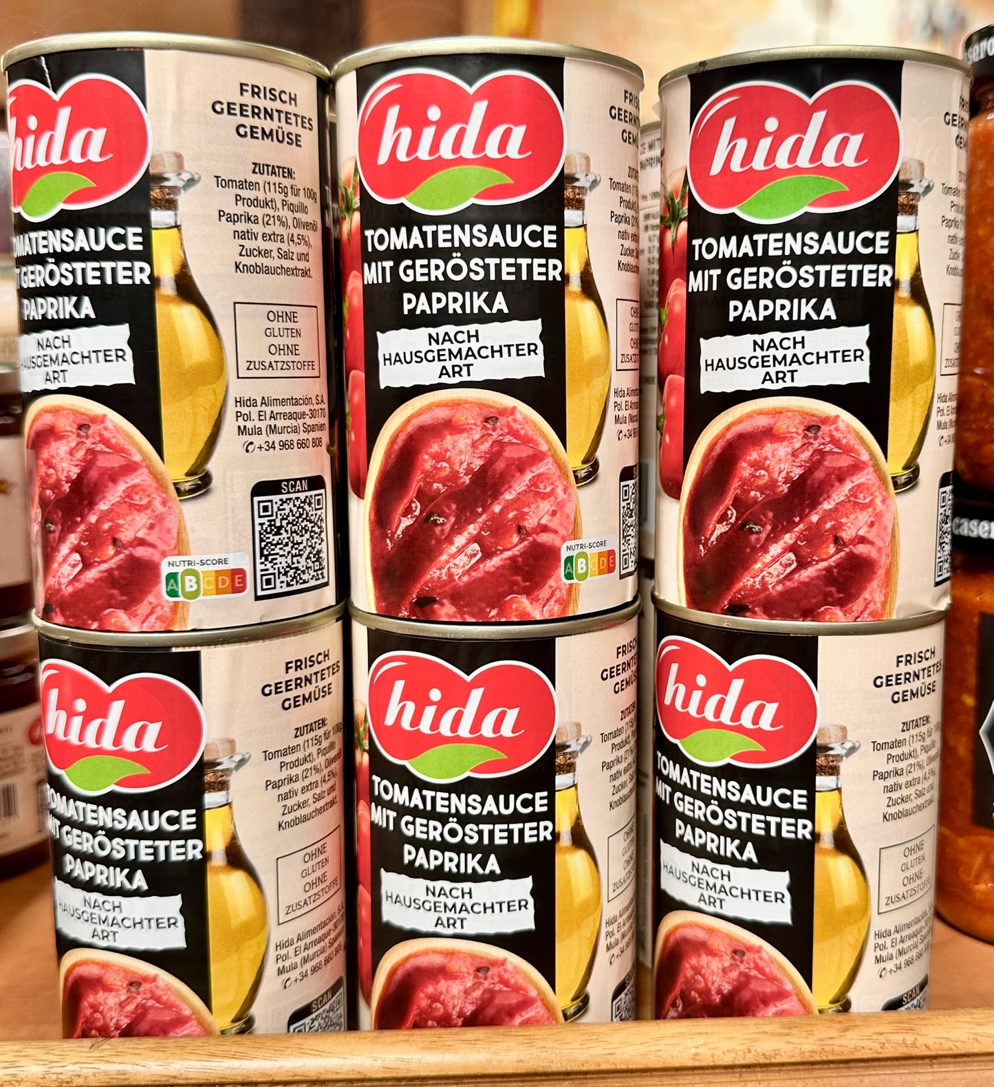 Hida Tomatensauce mit gerösteter Paprika – Nach hausgemachter Art, 340g
