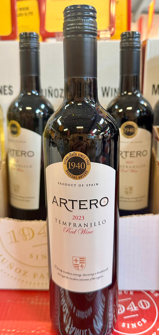 Artero Crianza Tempranillo Merlot tinto 0,75L-Finca Muñoz