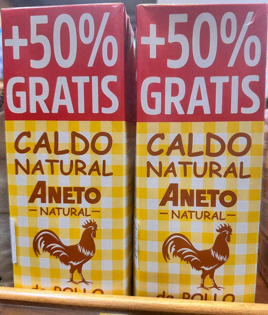 Aneto Natural Caldo de Olla - de Pollo, 1,5LT