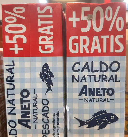 Aneto Natural Caldo de Olla - de Pescado, 1,5LT