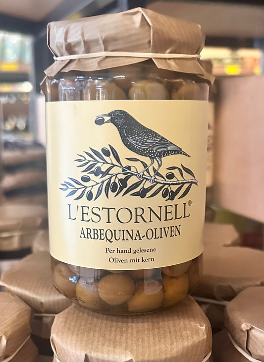 L`ESTORNELL Aceitunas arbequinas 370g