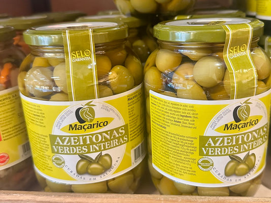 Macarico Ganze grüne Oliven (mit Stein), 500g