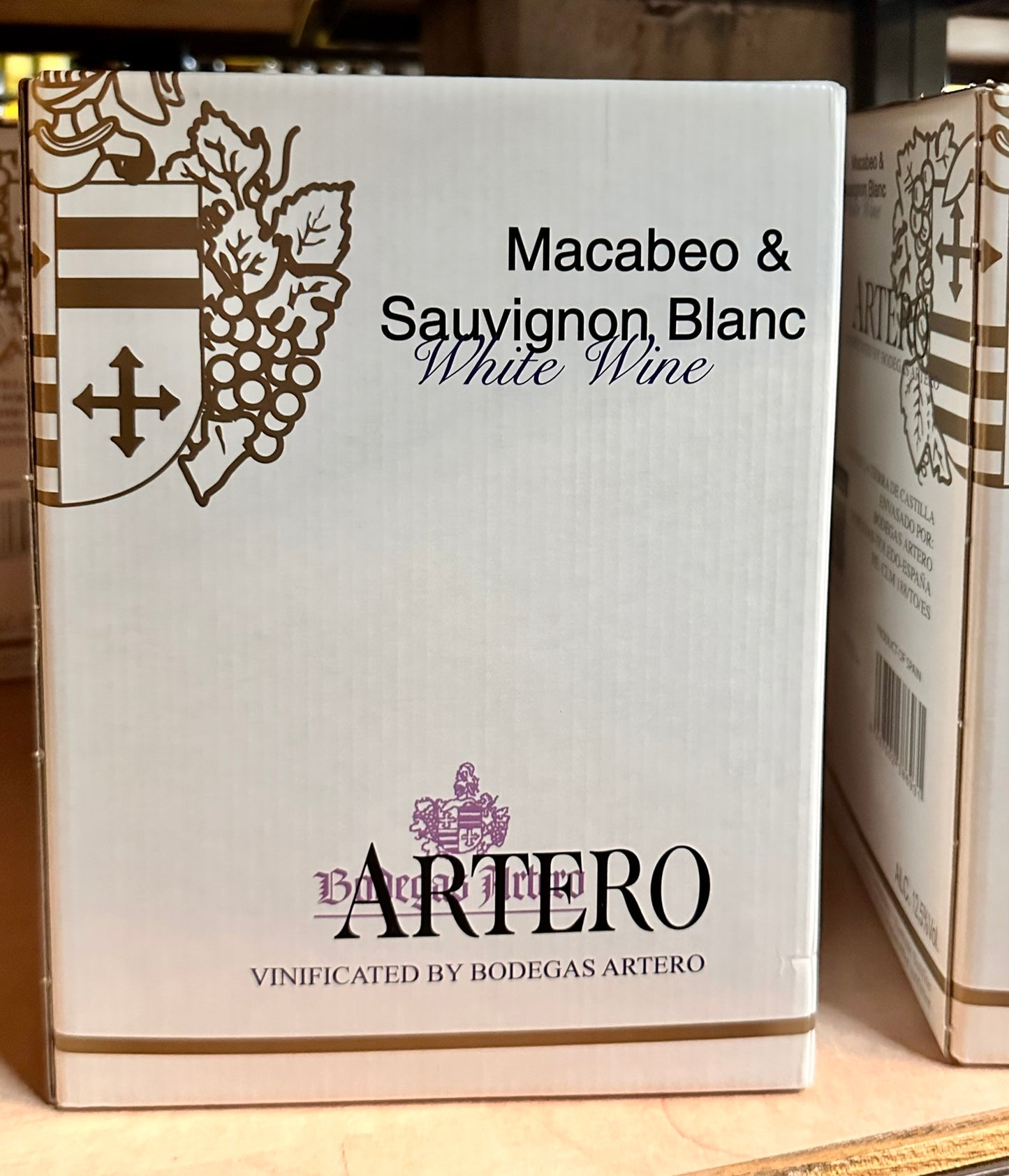 Artero Weiß Macabeo&Sauvignon Blanc 2024, 5L Bagbox