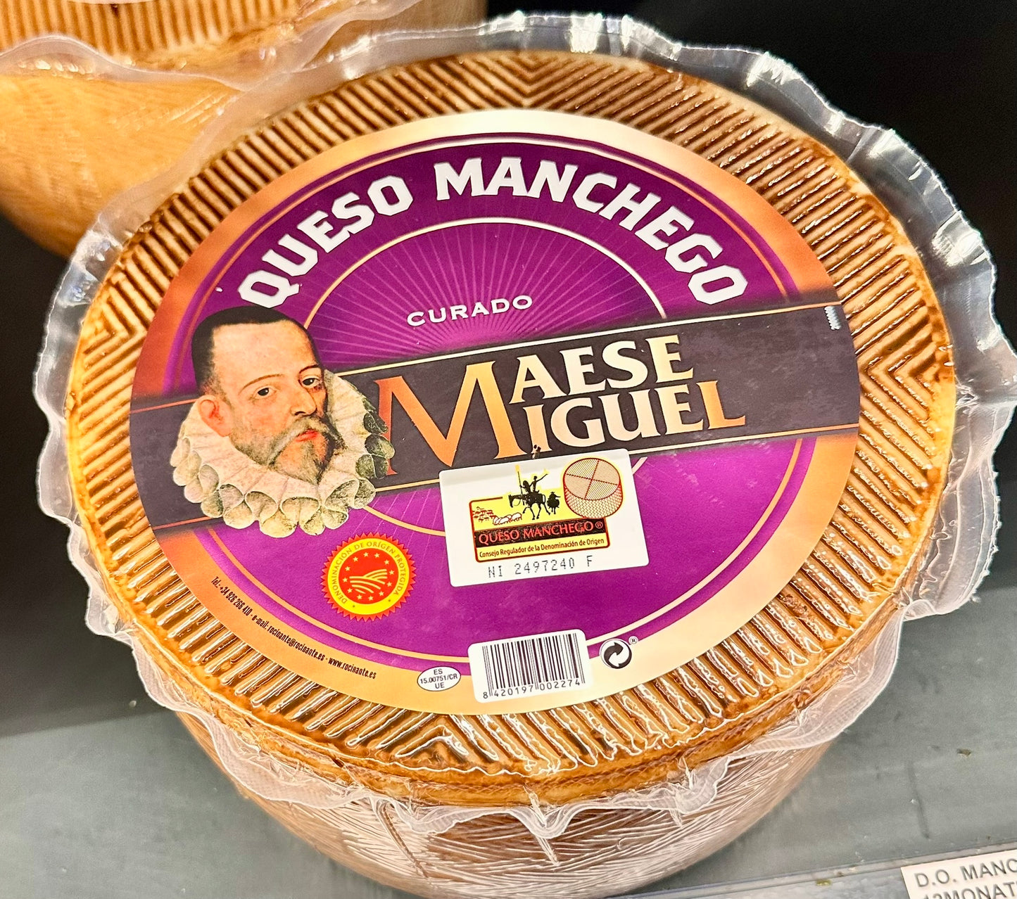 Rocinante Manchego Käse - 6 Monate gereift- LEIB 3KG