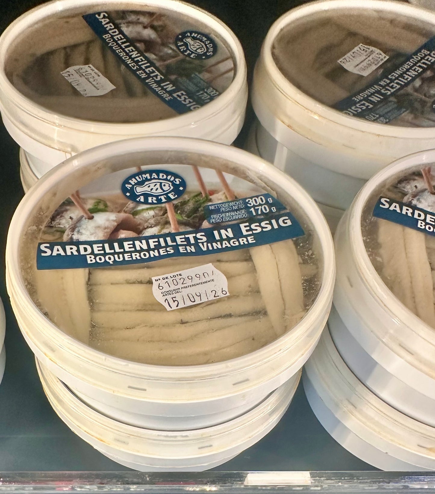 Sardellenfilets in Essig