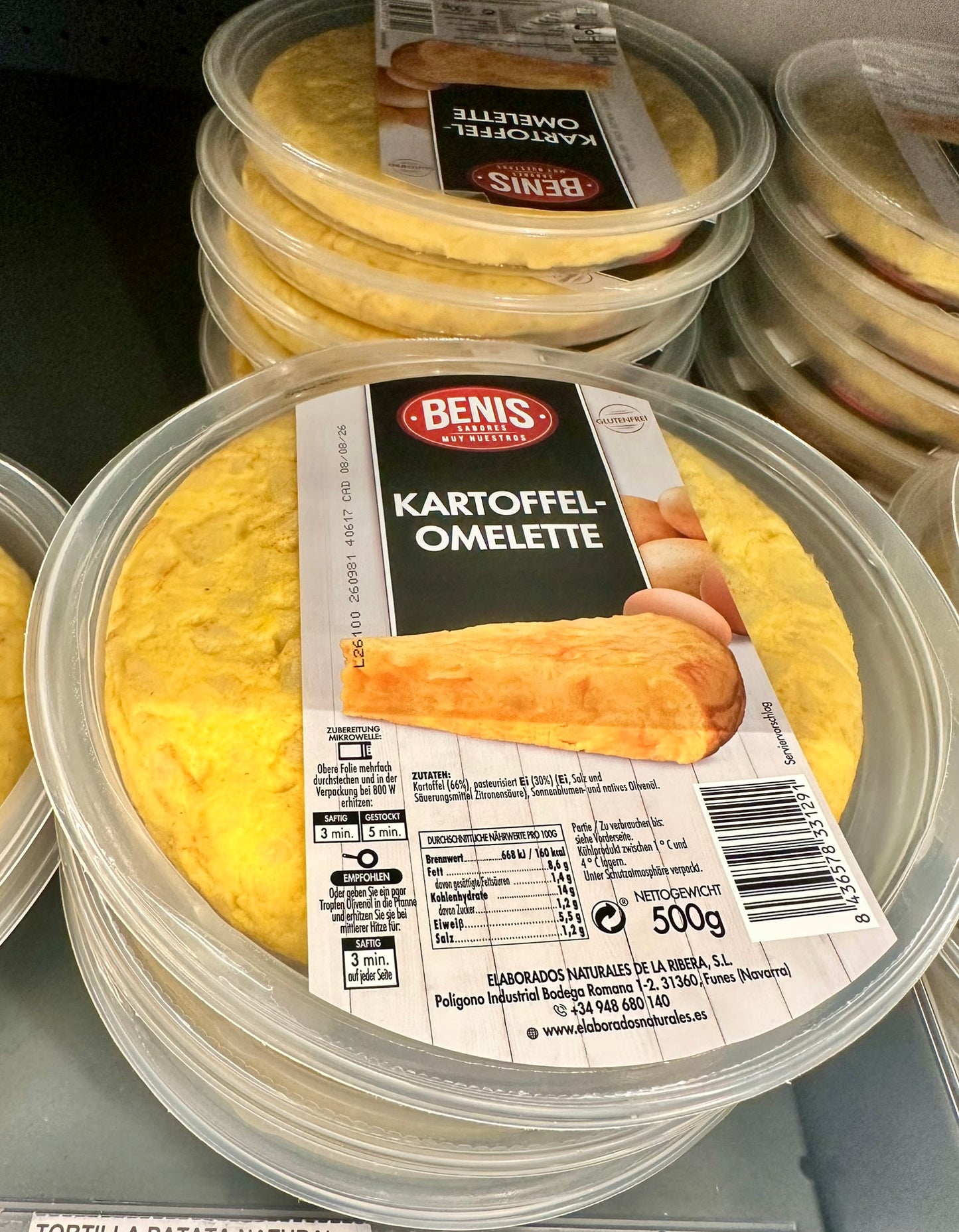 BENIS Kartoffel-Omelette 500 g – 3 Varianten