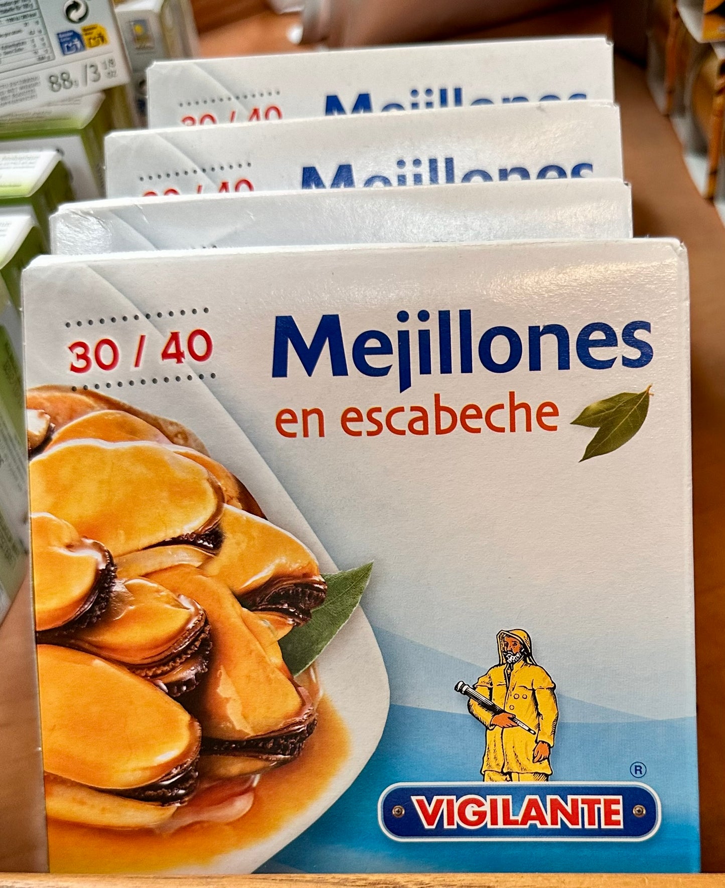 Vigilante Mejillones en Escabeche 30/40 – Muscheln in Marinade, 280g
