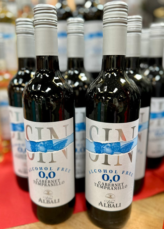 Viña Albali SIN 0,0% Cabernet Tempranillo – alkoholfreier Rotwein, 0,75l