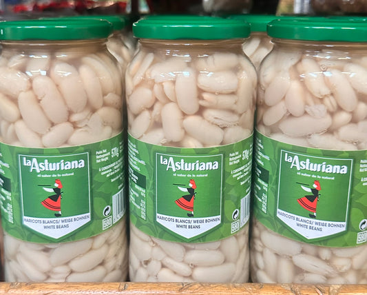 Alubia Blanca La Asturiana, cocida en tarro (400g)