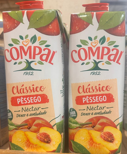 Néctar de Melocotón COMPAL, 1 Litro