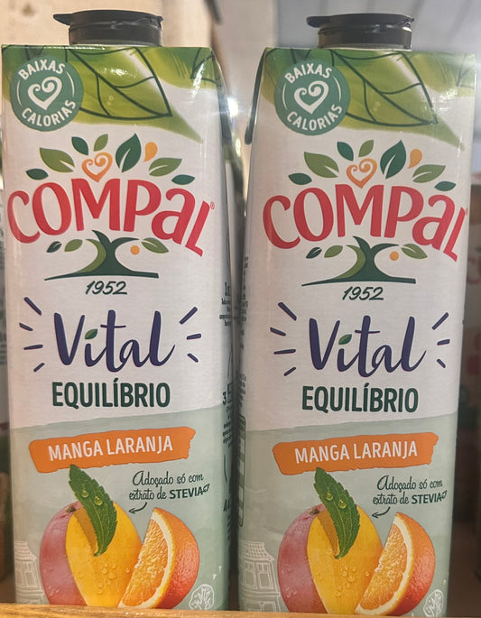 Néctar de Mango y Naranja COMPAL, 1 litro