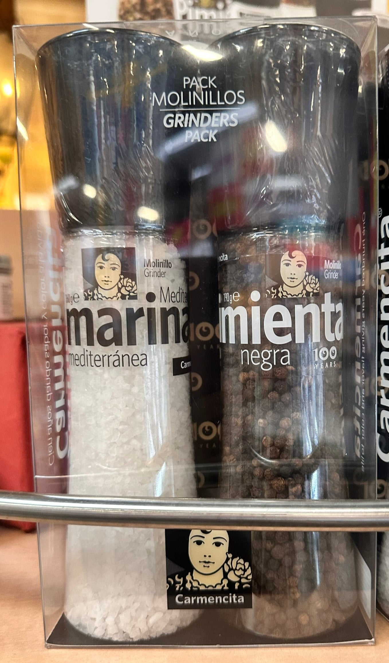 Molinillo de especias Carmencita – Sal marina y pimienta negra, 550 g