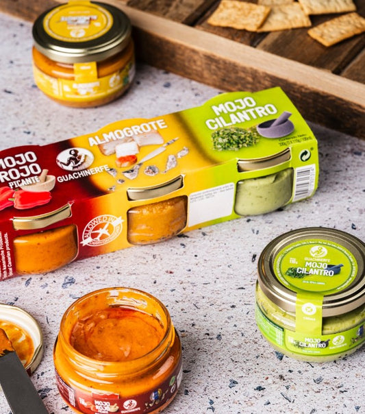 Mojos Guachinerfe 3er-Set Mojo Rojo Picante, Almogrote, Cilantro - 3x120g