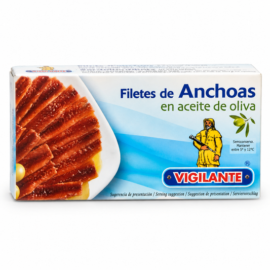 Vigilante - Filetes de anchoa en aceite de oliva, 48g