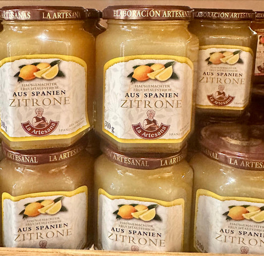 La Artesana Zitronenmarmelade 310 g – Spanischer Zitronen Fruchtaufstrich
