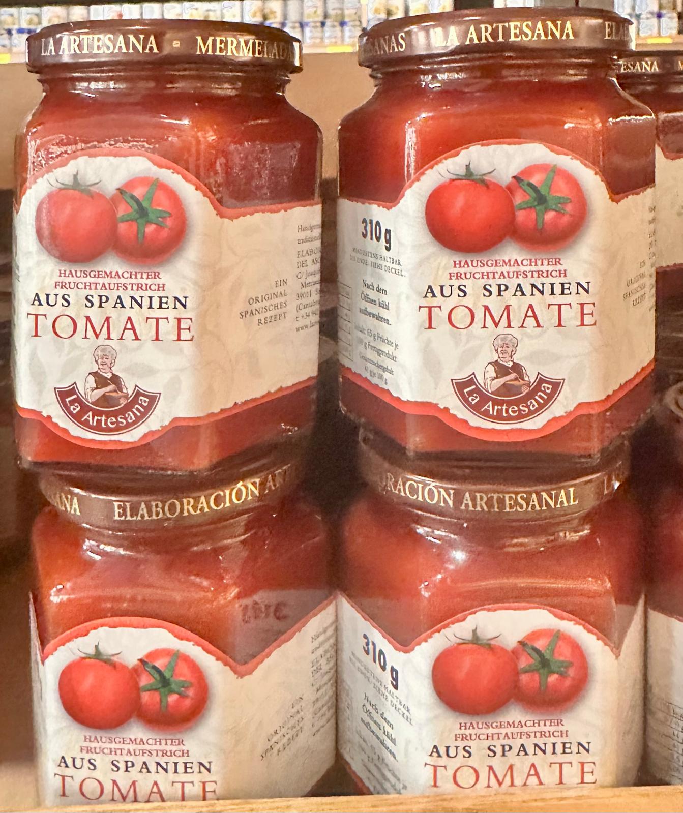 La Artesana Tomatenmarmelade 310 g – Spanischer Tomaten Fruchtaufstrich