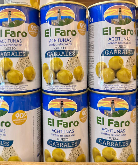 El Faro-Oliven gefüllt mit Blauschimmelkäse, 350g