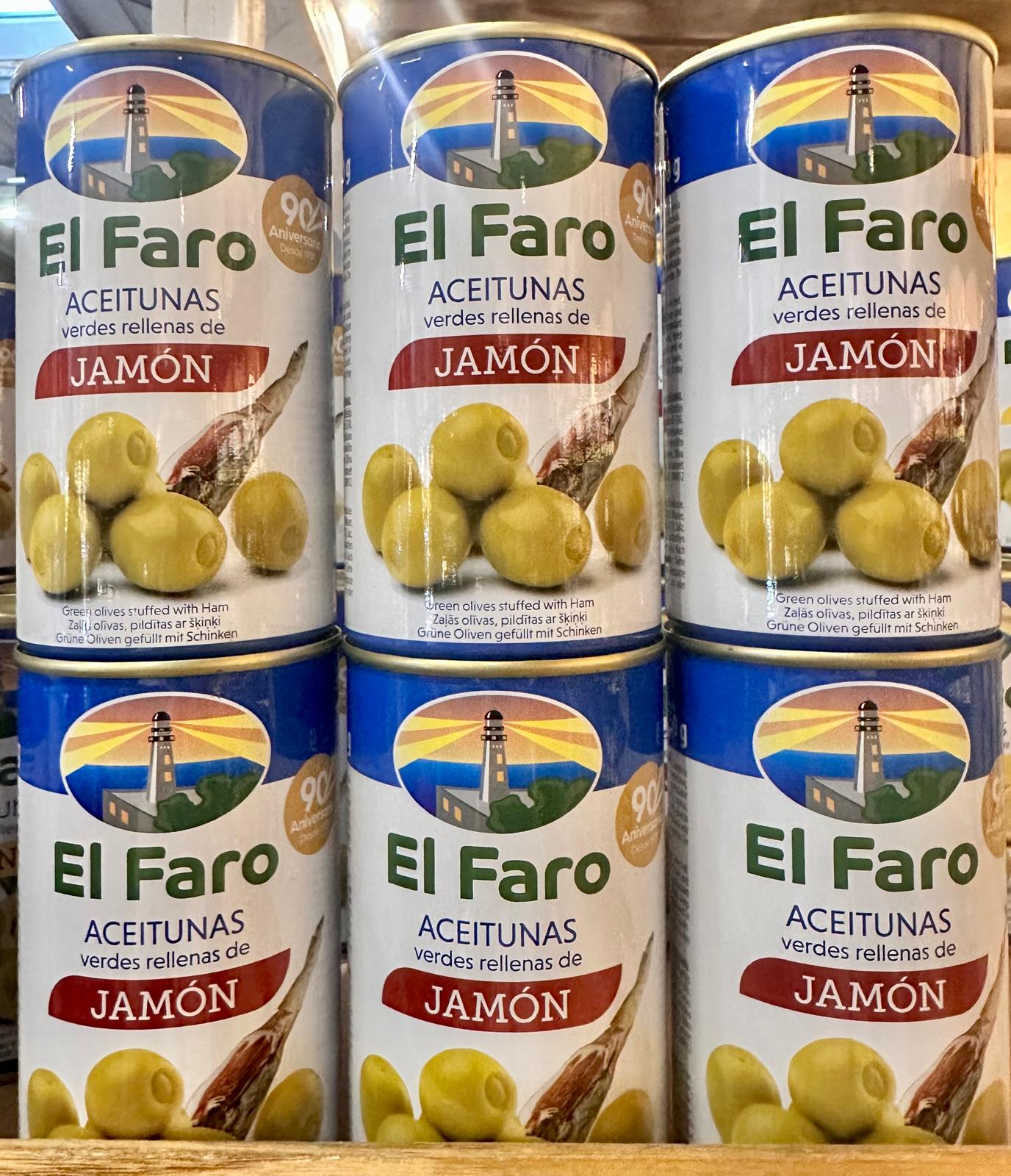 El Faro-Oliven gefüllt mit Schinken 350g