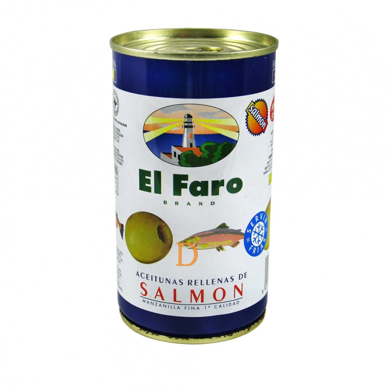 Aceitunas El Faro rellenas de salmón 350g 