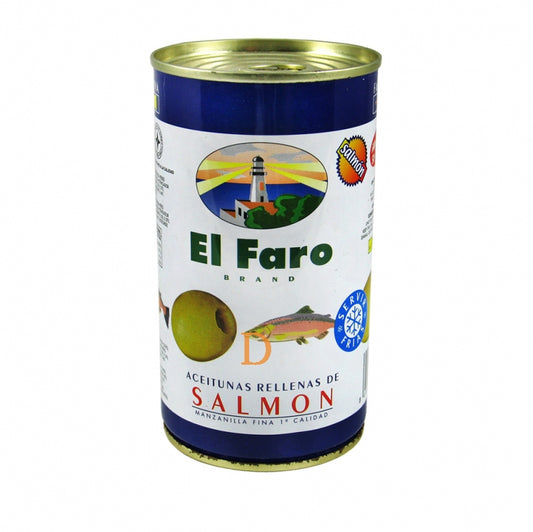 Aceitunas El Faro rellenas de salmón 350g 