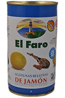 Aceitunas El Faro rellenas de jamón 350g